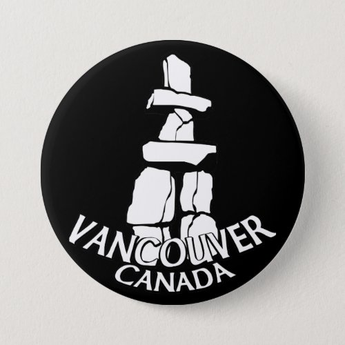 Vancouver Canada Souvenir Buttons Landmark Art