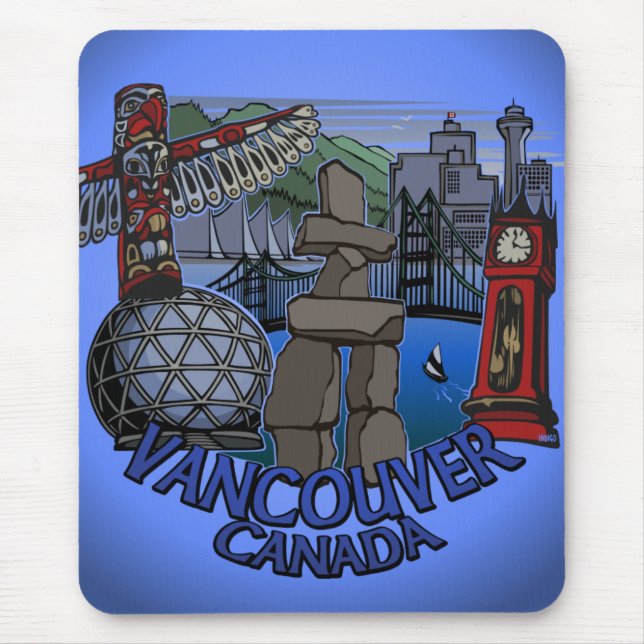 Vancouver Canada Souvenir Mousepad Landmark Gifts (Front)