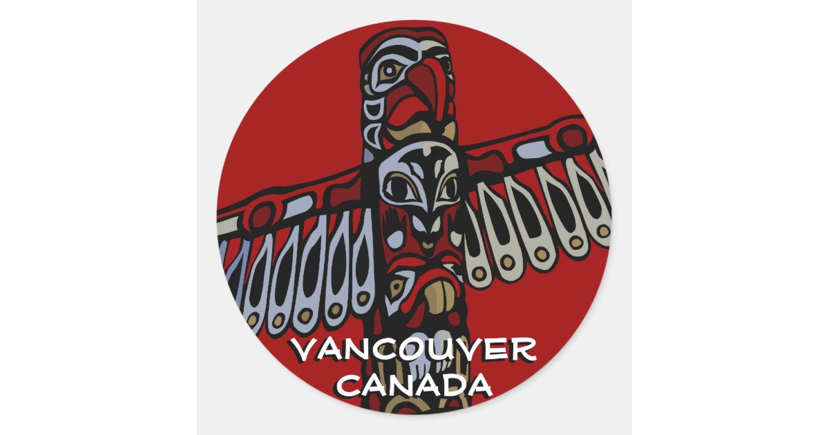 Vancouver Canada Stickers Vancouver Landmark Art | Zazzle