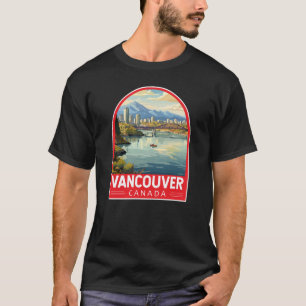 Vancouver Canada Travel Art Vintage T-Shirt