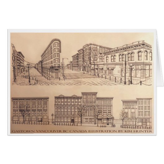 Vancouver Cards Souvenir Cards Gastown Art Cards (Front Horizontal)