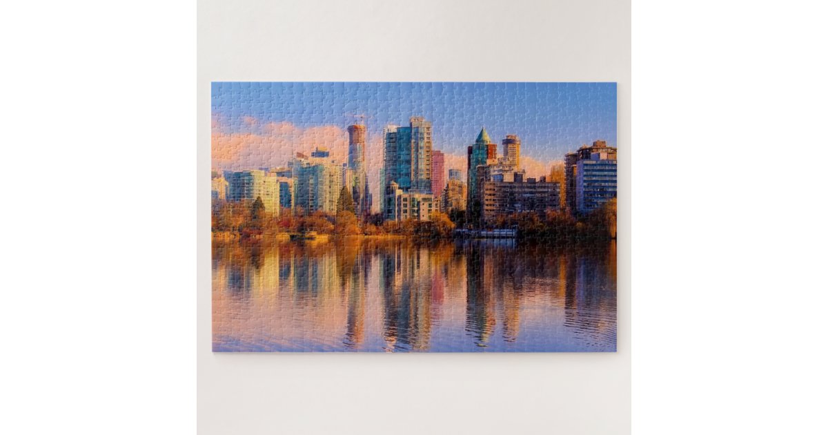 Vancouver Cityscape Jigsaw Puzzle Zazzle