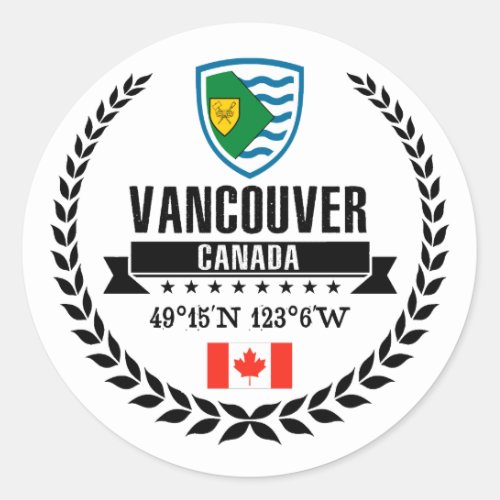 Vancouver Classic Round Sticker