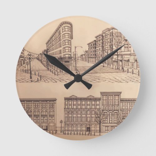 Vancouver Clock Gifts Decor Gastown Wall Clock