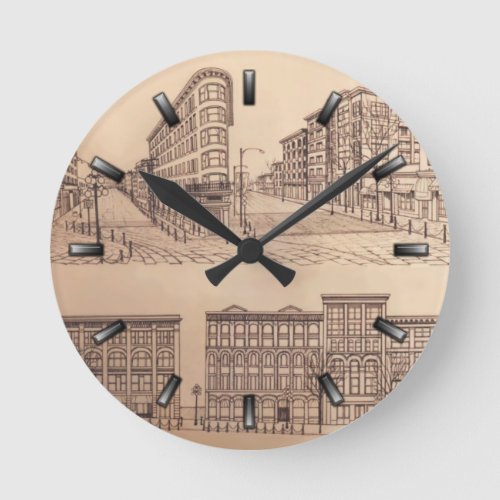 Vancouver Clock Gifts Decor Gastown Wall Clock