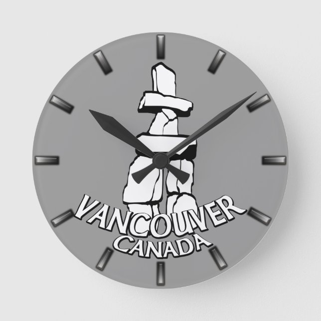 Vancouver Clock Gifts Decor Vancouver Wall Clock (Front)