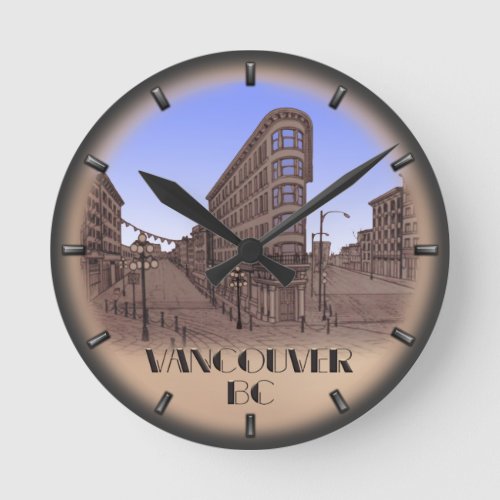 Vancouver Clock Gifts Vancouver Gastown Wall Clock