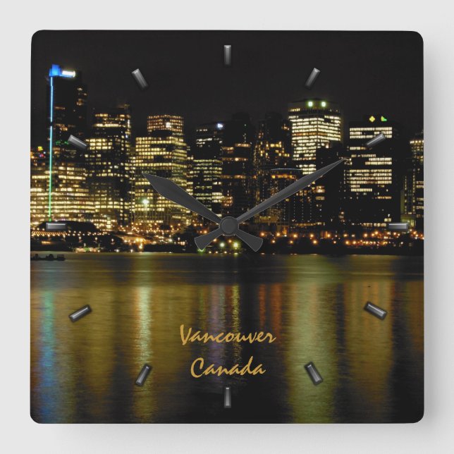 Vancouver Clock Personalized Vancouver Wall Clock (Front)