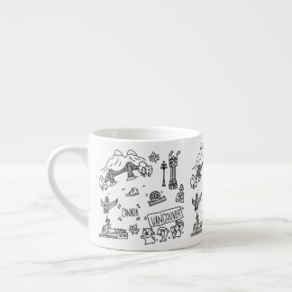 Vancouver cute coffee mug black and white