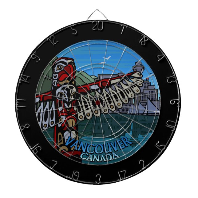 Vancouver Dartboard Cool Vancouver Dartboard (Front)