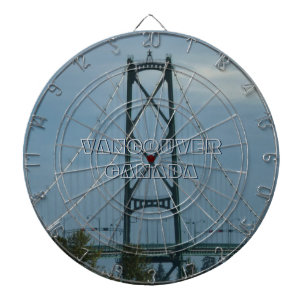 Vancouver Dartboard Lions Gate Souvenir Dartboard With Darts