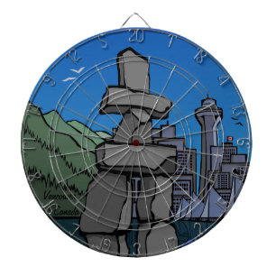 Vancouver Dartboard Totem Pole Souvenir Dartboard