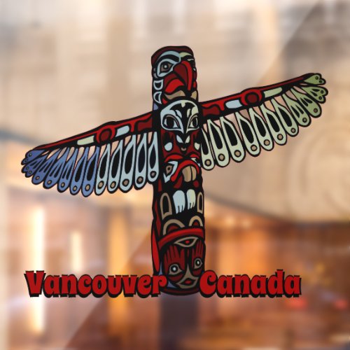 Vancouver Decal Vancouver Totem Pole Window Cling