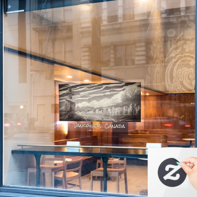 Vancouver Decals Vancouver Souvenir Window Clings  (Cafe Window)