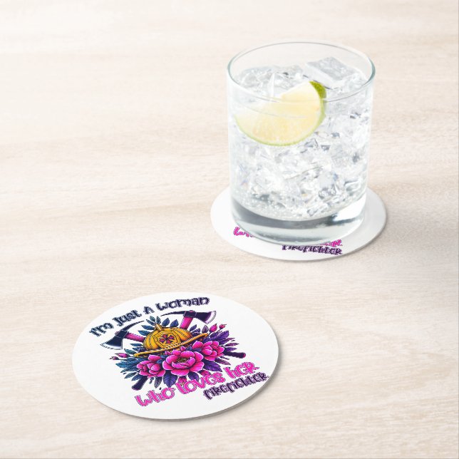 Vancouver firefighter honors dedication round paper coaster (Insitu)