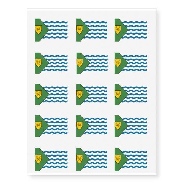 VANCOUVER Flag Temporary Tattoos (Front)