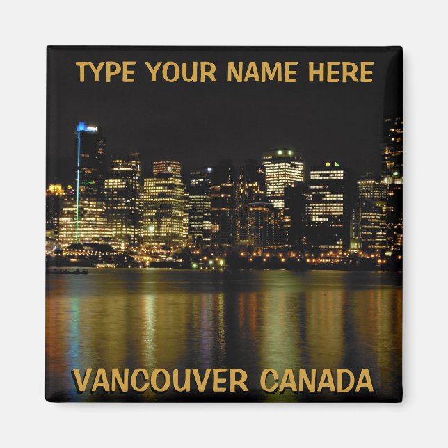 Vancouver Fridge Magnets Personalized Souvenir (Front)