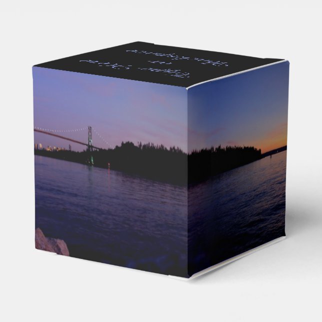 Vancouver Gift Box Personalized Sunset Gift Boxes (Back Side)