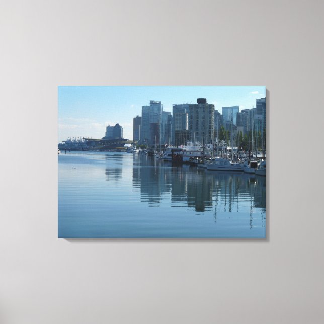 Vancouver Harbour Art Print Seascape Art Canvas (Front)