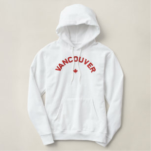 Vancouver Hoodie - Red Canada Maple Leaf