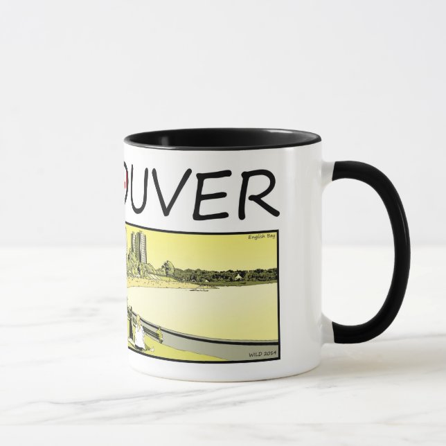 Vancouver Illustration - English Bay Mug (Right)