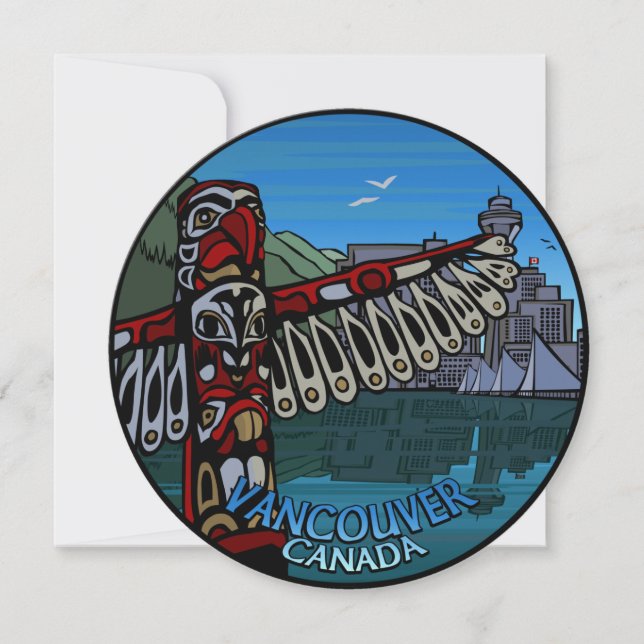 Vancouver Invitations Personalized Vancouver RSVP (Front)