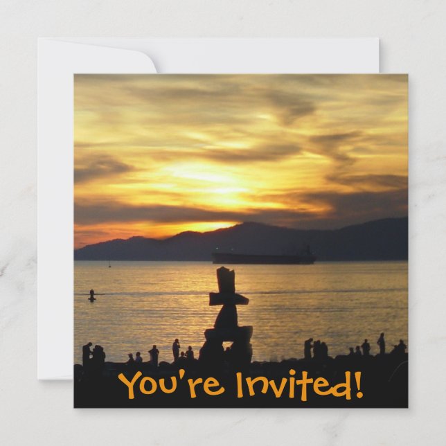 Vancouver Invitations Personalized Vancouver RSVP (Front)