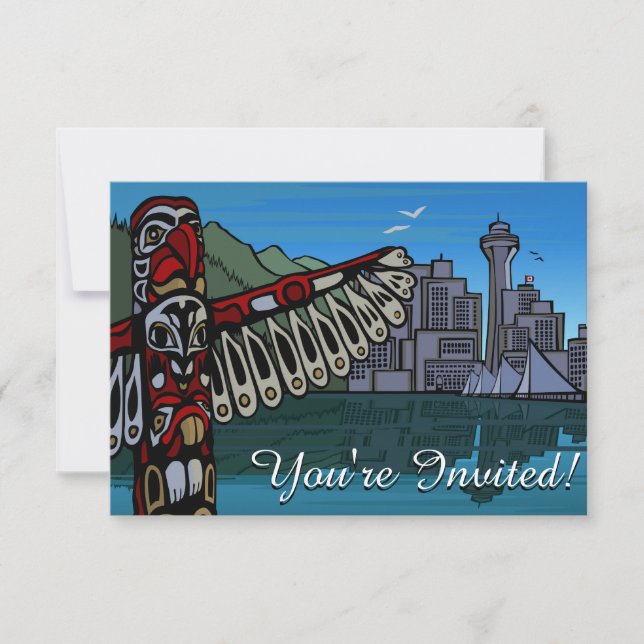 Vancouver Invitations Personalized Vancouver RSVP (Front)