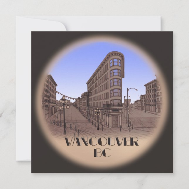 Vancouver Invitations Personalized Vancouver RSVP (Front)