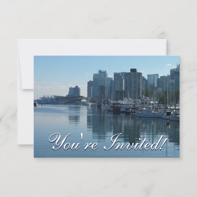 Vancouver Invitations Personalized Vancouver RSVP (Front)