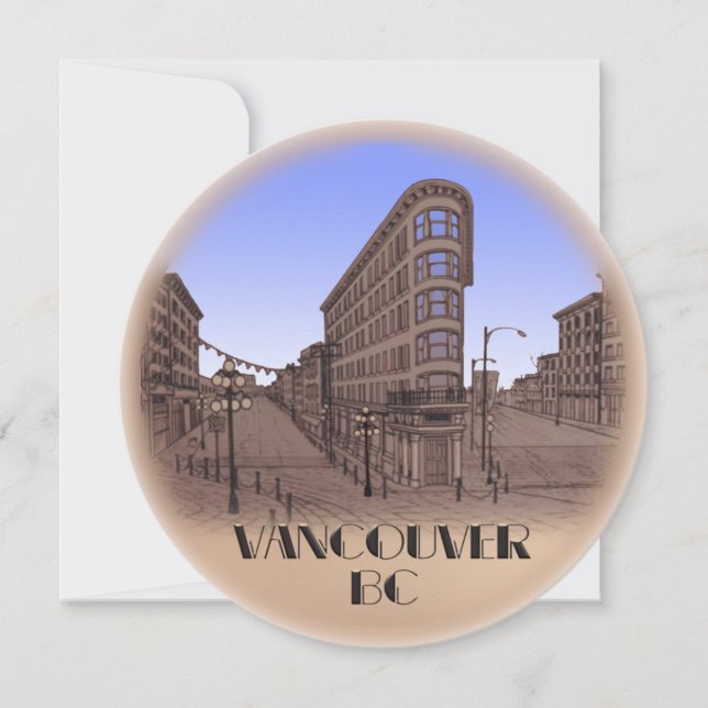 Vancouver Invitations Personalized Vancouver RSVP (Front)