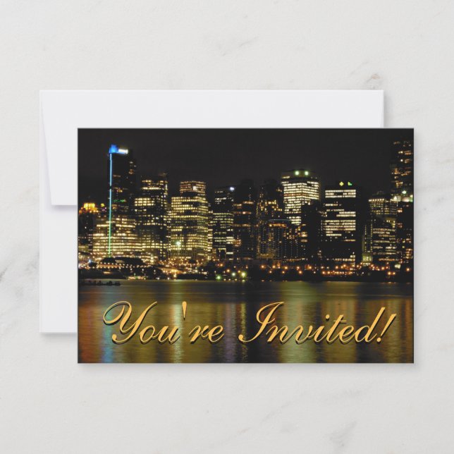 Vancouver Invitations Personalized Vancouver RSVP (Front)