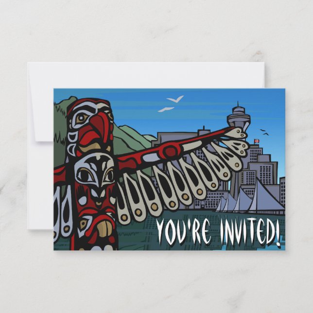 Vancouver Invitations Personalized Vancouver RSVP (Front)