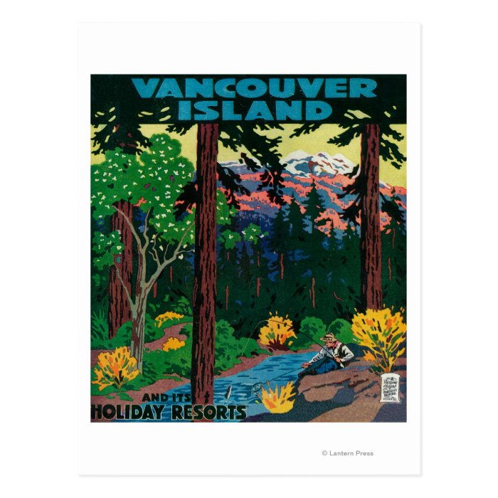 Vancouver Island Advertising Poster Post Cards