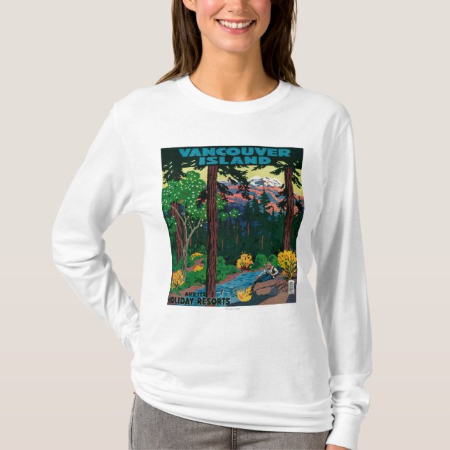 Vancouver Island Advertising Poster T-Shirt (Front)
