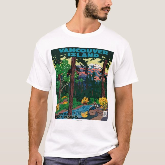 Vancouver Island Advertising Poster T-Shirt (Front)