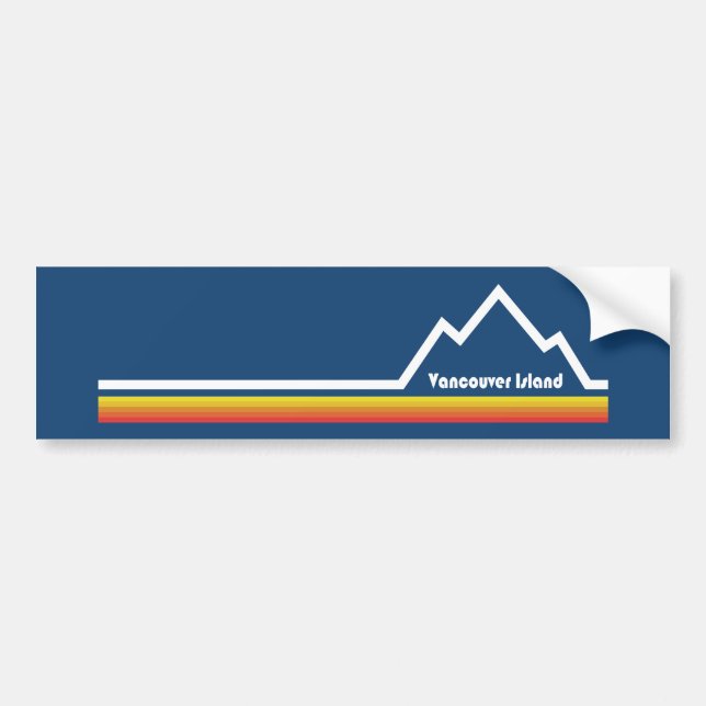 Vancouver Island British Columbia Bumper Sticker (Front)