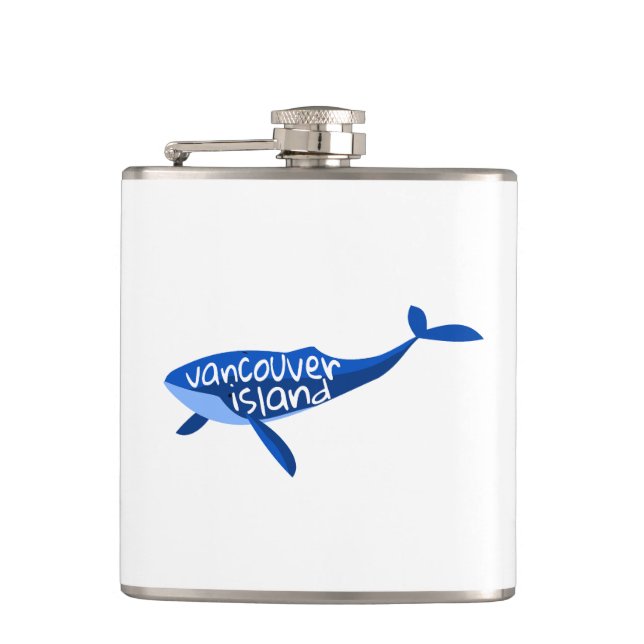 Vancouver Island Canada Whale Flask (Front)