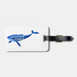 Vancouver Island Canada Whale Luggage Tag