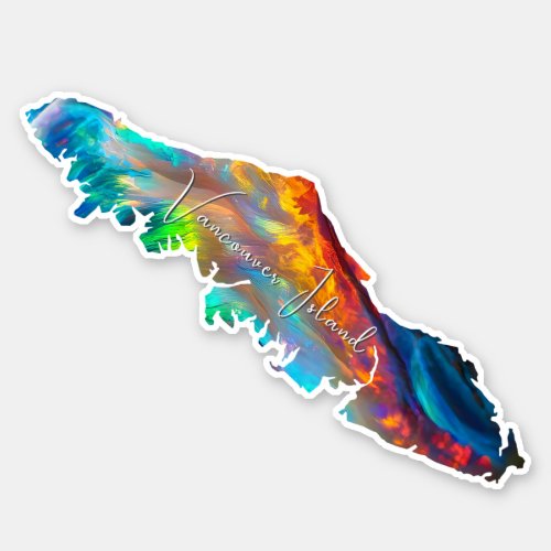 Vancouver Island Opal Decal Holographic BC Sticker