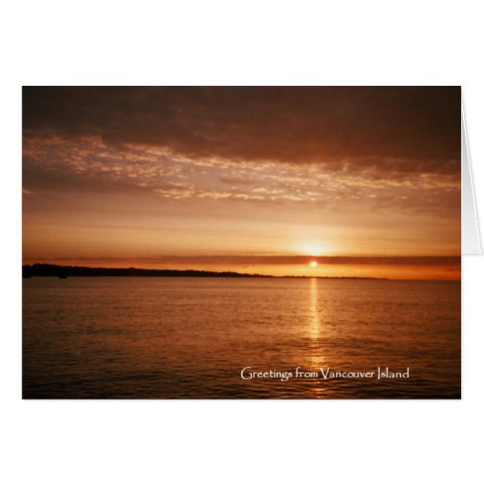 Vancouver Island Sunset Cards (Front Horizontal)