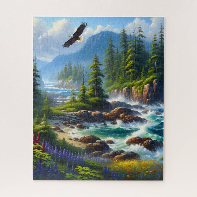 Vancouver Island wildlife nature Art Puzzle  (Vertical)