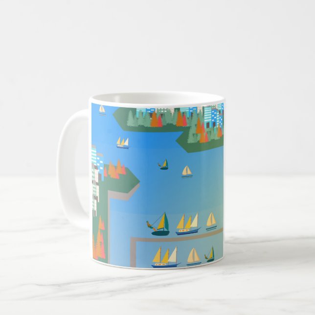 Vancouver landscape 2/4 coffee mug (Front Left)