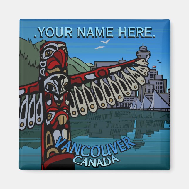 Vancouver Magnet Personalized Vancouver Magnet (Front)
