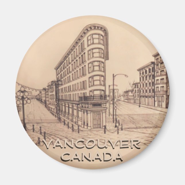 Vancouver Magnet Souvenir Magnet Buttons & Gifts (Front)