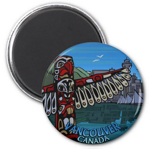 Vancouver Magnet Souvenir Magnet Buttons  Gifts