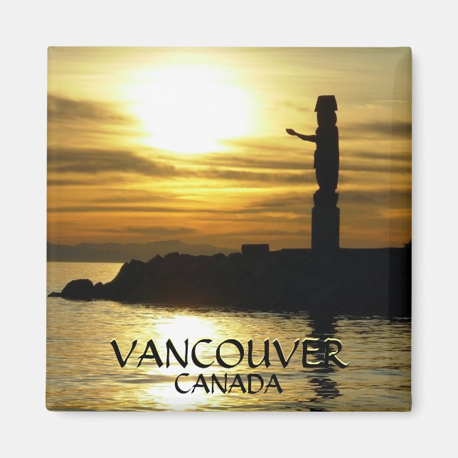 Vancouver Magnet Souvenir Sunset Beach Magnets (Front)