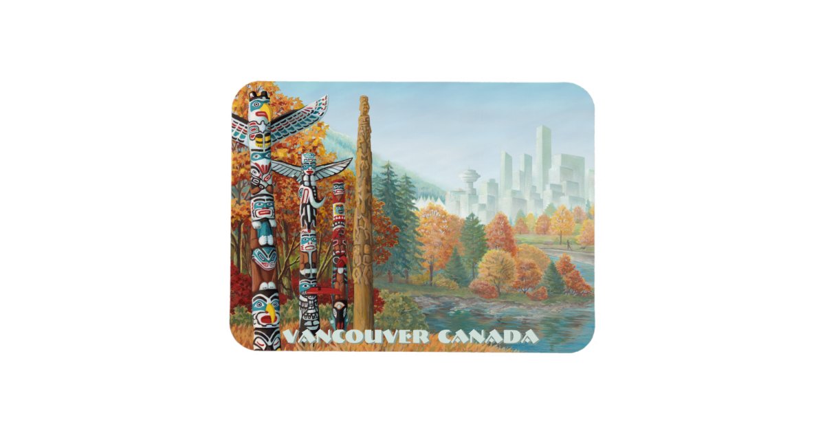 Vancouver Totem Pole Fridge Zazzle