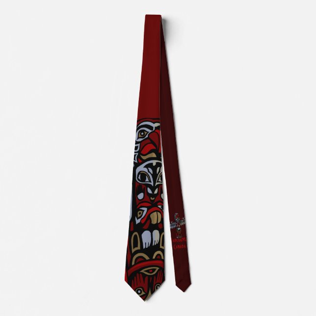 Vancouver Native Art Ties Totem Pole Neckties (Front)
