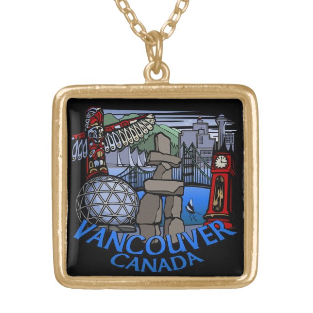 Vancouver Necklace Vancouver Canada Souvenir Gifts (Front)